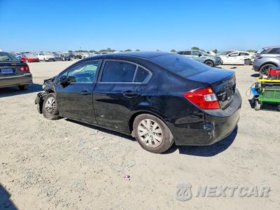 Drugie zdjęcie samochodu z przodu: 2012 HONDA CIVIC LX VIN:19XFB2F52CE343374 - miniatura