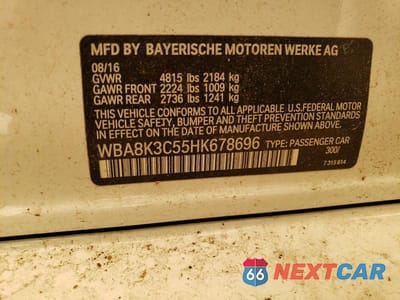 Zdjęcie 12 z 12 samochodu: 2017 BMW 330 XI VIN:WBA8K3C55HK678696 - miniatura