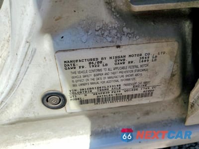 Zdjęcie 12 z 12 samochodu: 2000 NISSAN SENTRA BASE VIN:3N1CB51D6YL333195 - miniatura