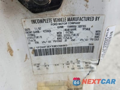 Zdjęcie 12 z 12 samochodu: 2008 FORD F350 SUPER DUTY VIN:1FDWF36YX8EC66563 - miniatura