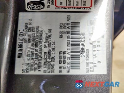 Zdjęcie 12 z 12 samochodu: 2012 FORD FUSION SE VIN:3FAHP0HAXCR222518 - miniatura