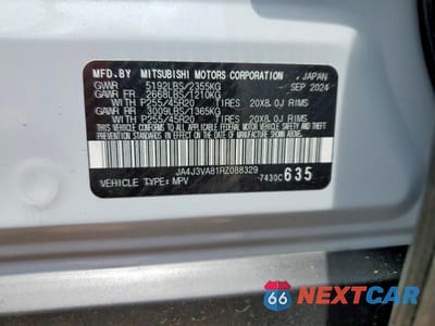 Zdjęcie 13 z 13 samochodu: 2024 MITSUBISHI OUTLANDER SE/BLACK EDITION VIN:JA4J3VA81RZ088329 - miniatura