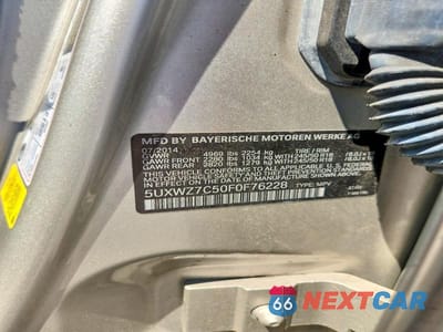 Zdjęcie 13 z 13 samochodu: 2015 BMW X3 SDRIVE28I VIN:5UXWZ7C50F0F76228 - miniatura