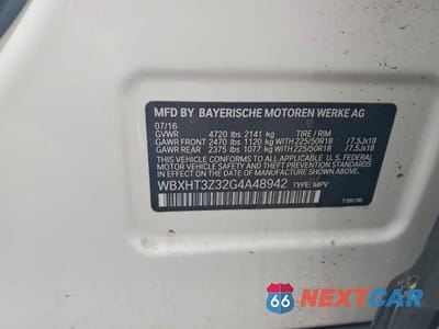 Zdjęcie 13 z 13 samochodu: 2016 BMW X1 XDRIVE28I VIN:WBXHT3Z32G4A48942 - miniatura