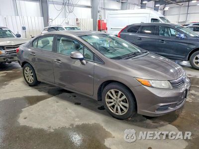 Czwarte zdjęcie samochodu z boku: 2012 HONDA CIVIC EXL VIN:19XFB2F91CE013860 - miniatura
