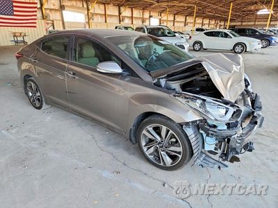 Czwarte zdjęcie samochodu z boku: 2014 HYUNDAI ELANTRA LIMITED VIN:5NPDH4AE5EH484432 - miniatura