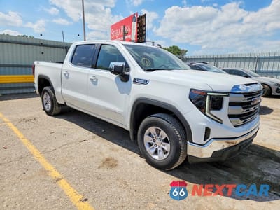 Czwarte zdjęcie samochodu z boku: 2026 GMC SIERRA K1500 SLE VIN:1GTPUBEK1TZ121399 - miniatura