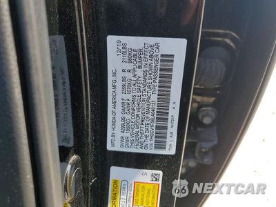 Zdjęcie 12 z 12 samochodu: 2020 HONDA ACCORD EXL VIN:1HGCV1F56LA040137 - miniatura
