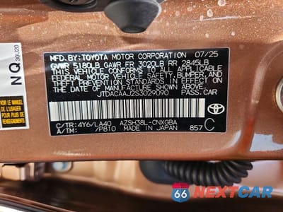 Zdjęcie 12 z 12 samochodu: 2025 TOYOTA CROWN SIGNIA LIMITED VIN:JTDACAAJ2S3029090 - miniatura