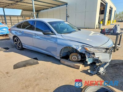 Czwarte zdjęcie samochodu z boku: 2022 HONDA ACCORD SPORT VIN:1HGCV1F36NA012453 - miniatura
