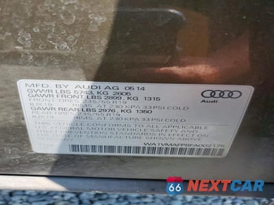 Zdjęcie 14 z 14 samochodu: 2015 AUDI Q5 TDI PRESTIGE VIN:WA1VMAFP8FA002175 - miniatura