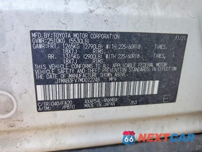 Zdjęcie 14 z 14 samochodu: 2021 TOYOTA RAV4 PRIME SE VIN:JTMAB3FV7MD072248 - miniatura
