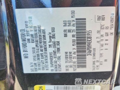 Zdjęcie 13 z 13 samochodu: 2014 FORD FUSION SE VIN:3FA6P0H94ER381955 - miniatura