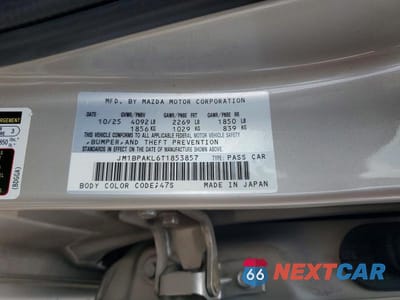 Zdjęcie 12 z 12 samochodu: 2026 MAZDA 3 SELECT SPORT VIN:JM1BPAKL6T1853857 - miniatura