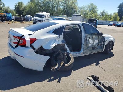 Trzecie zdjęcie samochodu z tyłu: 2018 HONDA ACCORD SPORT VIN:1HGCV1E39JA243164 - miniatura