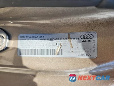 Zdjęcie 12 z 12 samochodu: 2011 AUDI A5 PREMIUM PLUS VIN:WAULFAFH7BN010722 - miniatura
