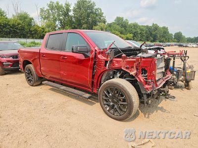 Czwarte zdjęcie samochodu z boku: 2025 CHEVROLET SILVERADO K1500 RST VIN:1GCUKEED5SZ225324 - miniatura