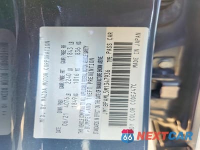 Zdjęcie 13 z 13 samochodu: 2021 MAZDA 3 PREMIUM VIN:JM1BPAML5M1347936 - miniatura