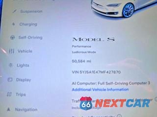Zdjęcie 8 z 11 samochodu: 2021 TESLA MODEL S VIN:5YJSA1E47MF427870 - miniatura
