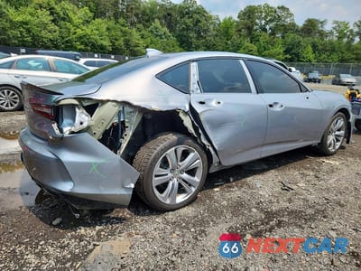 Trzecie zdjęcie samochodu z tyłu: 2021 ACURA TLX TECHNOLOGY VIN:19UUB5F40MA007020 - miniatura
