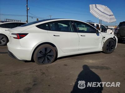 Trzecie zdjęcie samochodu z tyłu: 2025 TESLA MODEL 3 VIN:5YJ3E1EA9SF042323 - miniatura