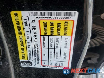 Zdjęcie 13 z 13 samochodu: 2008 LINCOLN MKX VIN:2LMDU68C08BJ39207 - miniatura