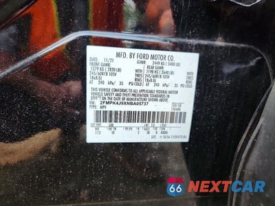 Zdjęcie 13 z 13 samochodu: 2022 FORD EDGE SEL AWD VIN:2FMPK4J9XNBA05737 - miniatura