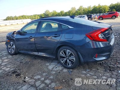 Drugie zdjęcie samochodu z przodu: 2018 HONDA CIVIC EXL VIN:JHMFC1F73JX028281 - miniatura