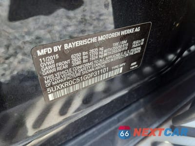 Zdjęcie 13 z 13 samochodu: 2016 BMW X5 XDRIVE35I VIN:5UXKR0C51G0P31101 - miniatura