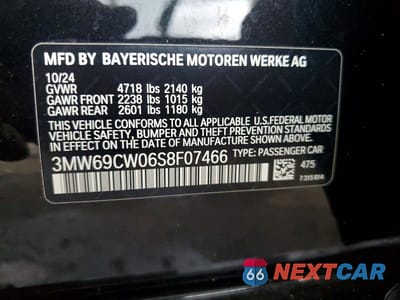 Zdjęcie 13 z 13 samochodu: 2025 BMW 330I VIN:3MW69CW06S8F07466 - miniatura