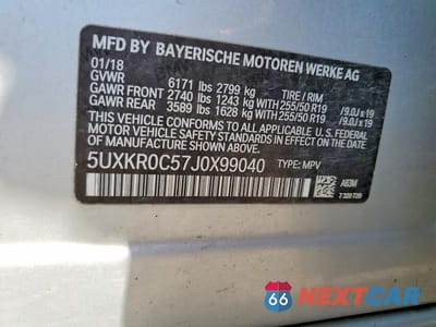 Zdjęcie 13 z 13 samochodu: 2018 BMW X5 XDRIVE35I VIN:5UXKR0C57J0X99040 - miniatura