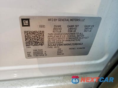 Zdjęcie 14 z 14 samochodu: 2021 BUICK ENCLAVE PREMIUM VIN:5GAEVBKW6MJ196063 - miniatura