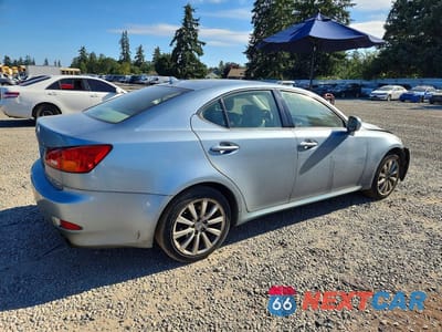 Trzecie zdjęcie samochodu z tyłu: 2007 LEXUS IS 250 VIN:JTHCK262X72018207 - miniatura