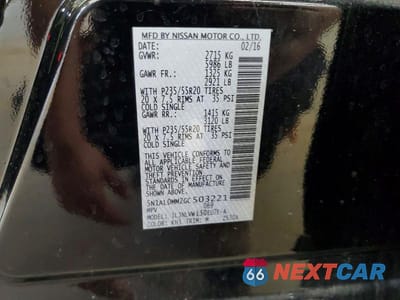 Zdjęcie 13 z 13 samochodu: 2016 INFINITI QX60 BASE VIN:5N1AL0MM2GC503221 - miniatura
