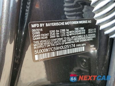 Zdjęcie 13 z 13 samochodu: 2017 BMW X4 XDRIVEM40I VIN:5UXXW7C59H0U25174 - miniatura