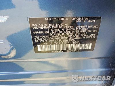Zdjęcie 12 z 12 samochodu: 2024 SUBARU FORESTER PREMIUM VIN:JF2SKACC8RH516623 - miniatura