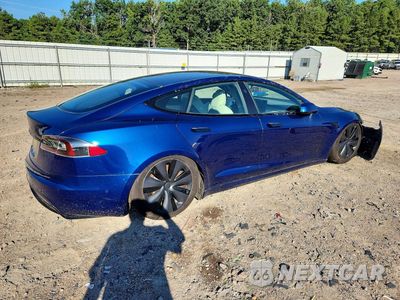 Trzecie zdjęcie samochodu z tyłu: 2021 TESLA MODEL S VIN:5YJSA1E54MF430203 - miniatura