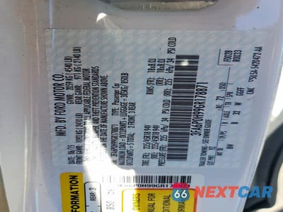 Zdjęcie 12 z 12 samochodu: 2016 FORD FUSION SE VIN:3FA6P0H99GR178871 - miniatura