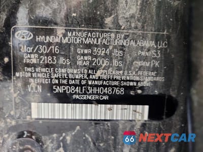 Zdjęcie 12 z 12 samochodu: 2017 HYUNDAI ELANTRA SE VIN:5NPD84LF3HH048768 - miniatura
