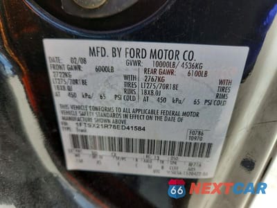 Zdjęcie 13 z 13 samochodu: 2008 FORD F250 SUPER DUTY VIN:1FTSX21R78ED41584 - miniatura