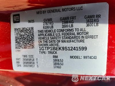Zdjęcie 20 z 21 samochodu: 2025 GMC CANYON ELEVATION VIN:1GTP1BEK9S1241599 - miniatura