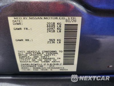 Zdjęcie 12 z 12 samochodu: 2020 NISSAN ALTIMA SR VIN:1N4BL4CW2LC216982 - miniatura