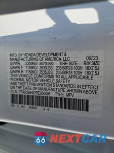 Zdjęcie 13 z 13 samochodu: 2024 HONDA CR-V SPORT-L VIN:7FARS6H82RE000096 - miniatura