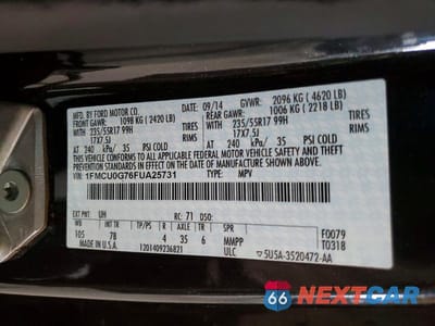 Zdjęcie 12 z 12 samochodu: 2015 FORD ESCAPE SE VIN:1FMCU0G76FUA25731 - miniatura