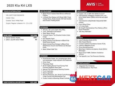 Zdjęcie 12 z 13 samochodu: 2025 KIA K4 LXS VIN:3KPFT4DE1SE084919 - miniatura