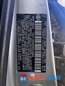 Zdjęcie 10 z 13 samochodu: 2016 TOYOTA YARIS 5-DOOR LE VIN:VNKKTUD35GA071024 - miniatura