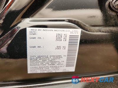Zdjęcie 12 z 12 samochodu: 2023 NISSAN ALTIMA SV VIN:1N4BL4DV4PN400207 - miniatura