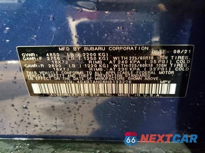 Zdjęcie 14 z 14 samochodu: 2022 SUBARU OUTBACK LIMITED VIN:4S4BTANC6N3133226 - miniatura