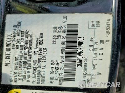 Zdjęcie 12 z 12 samochodu: 2013 FORD FUSION TITANIUM VIN:3FA6P0K96DR190402 - miniatura