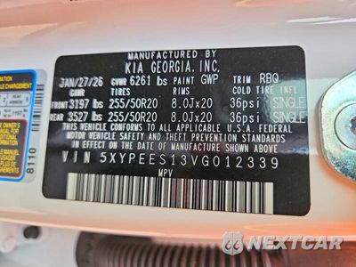 Zdjęcie 13 z 13 samochodu: 2027 KIA TELLURIDE S VIN:5XYPEES13VG012339 - miniatura